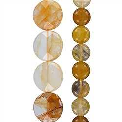 Fili di pietra preziosa Ciottoli di ferro | grossista gemme e pietre curative