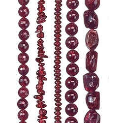 Fili di pietra preziosa granata | gemme, pietre curative e gioielli all'ingrosso