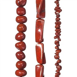 Fili di gemme rosse di diaspro | gemme, pietre curative e gioielli all'ingrosso