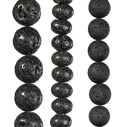 Edelsteinstränge Lava | Schreier Großhändler Edelsteine, Heilsteine & Schmuck