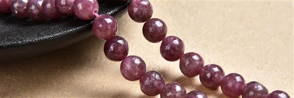 Gemstone strands Lepidolite | Schreier wholesale; gems, healing stones & jewelry