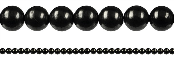 Gemstone strands schungite | minerals wholesale - gems, healing stones & jewelry