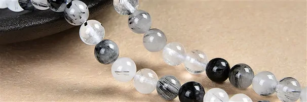 Cordons de pierres précieuses Quartz-Tourmaline | Marco Schreier