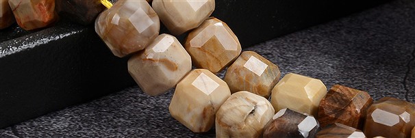 Gemstone strands Petrified Wood | wholesaler gems, healing stones & jewelry