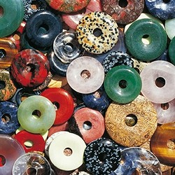 Mixtures gemstone donuts | wholesaler - gems, precious & healing stones, jewelry