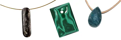 Gebohrte Cabochons & flache Freeforms | Edelsteine, Heilsteine & Schmuck-Handel