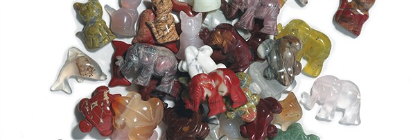 Gebohrte Tiere Mischungen und Displays | Edelsteine, Heilsteine & Schmuck-Handel