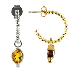 Creoli e ciondoli intercambiabili | Gemme Schreier, pietre curative e gioielli