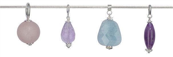 Silver eyelets and suspension parts | wholesaler gems, healing stones & jewelry