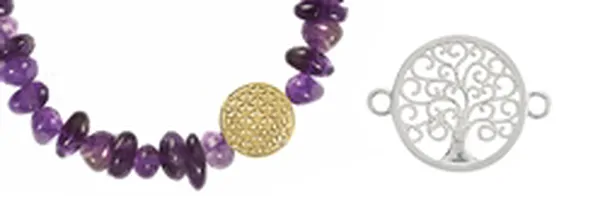 Lebensblume, Lebensbaum und Om-Zeichen | Edelsteine, Heilsteine & Schmuck-Handel