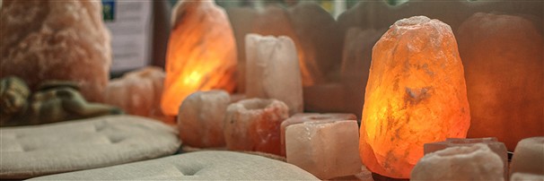 Salt lamps and salt tea lights | minerals trade - gems, healing stones & jewelry