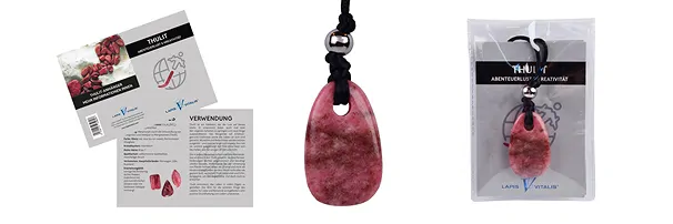 Anhänger mit Infoblatt in Pouch | Großhändler Edelsteine, Heilsteine & Schmuck