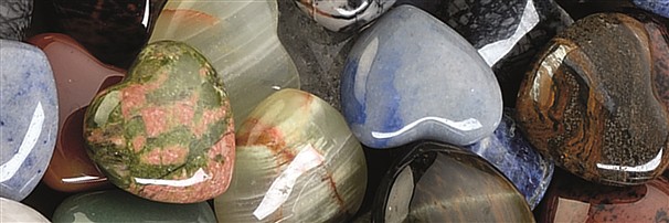 Colorful mixtures of polished stones | wholesaler gems, healing stones & jewelry