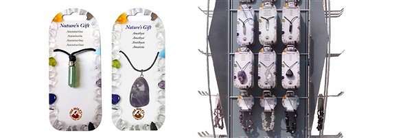 Pendants & necklaces (for jewelry stands) | wholesaler gems & healing stones