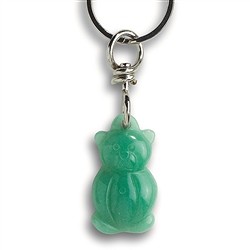 Stein-Schlüsselanhänger Teddybär | Großhändler Edelsteine, Heilsteine & Schmuck