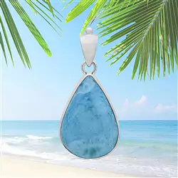 Anhänger mit Larimar | Schreier Großhändler Edelsteine, Heilsteine & Schmuck