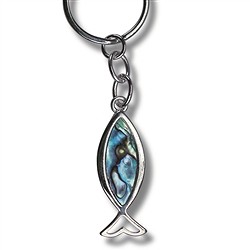 Ciondolo portachiavi con Conchiglia Paua | grossista gemme e pietre curative