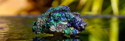 Azurit & Azurit-Malachit gebohrt | Großhändler Edelsteine, Heilsteine & Schmuck