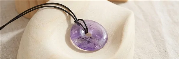 Donuts and drilled stone parts amethyst | wholesaler gems & healing stones