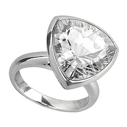 Silberringe mit Bergkristall | Mineralienhandel Edelsteine, Heilsteine & Schmuck