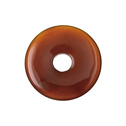 Ciambelle e pezzi di pietra forata Corniola | grossista gemme e pietre curative