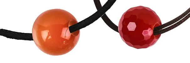 Donuts et pièces en pierre percées Cornaline | Marco Schreier