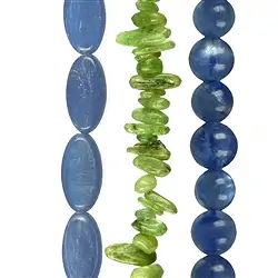 Strands Kyanite blue and green | minerals trade - gems, healing stones & jewelry