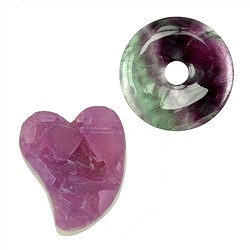 Pièces en pierre percées Fluorite | Marco Schreier