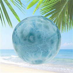 Uova, perline, pietre burattate Larimar | grossista gemme e pietre curative