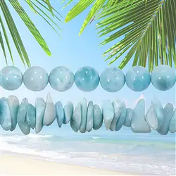 Larimar en cadena | mayorista de piedras preciosas, piedras curativas y joyería