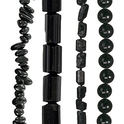Tourmaline (black) chain strands | wholesaler gems, healing stones & jewelry