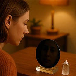 Obsidian mirror | Marco Schreier wholesale suppliers - gems, stones & jewelry