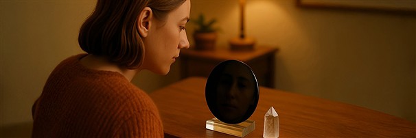 Specchio di ossidiana | grossista - gemme, pietre preziose e curative, gioielli