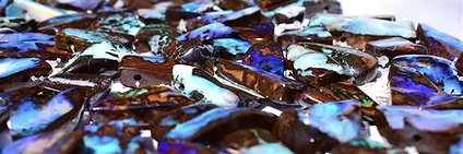 Ópalo de Boulder único perforado | Marco Schreier