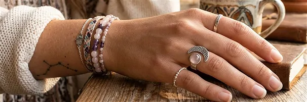Pulseras, anillos, Pendientes Cuarzo rosa | Marco Schreier