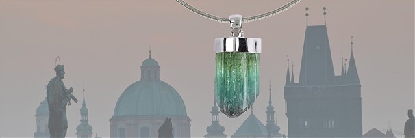 Tourmaline crystal pendant | minerals wholesale - gems, healing stones & jewelry