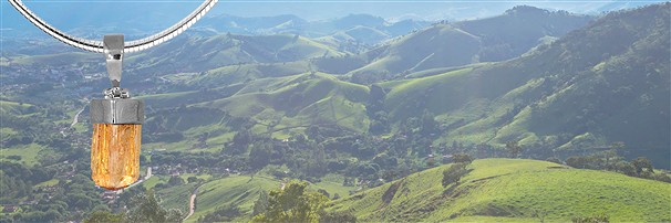 Anhänger mit Topas-Kristallen | Großhändler Edelsteine, Heilsteine & Schmuck