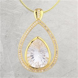 Anhänger mit facettiertem Topas | Großhändler Edelsteine, Heilsteine & Schmuck