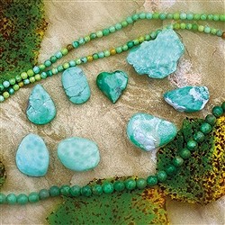 Variscite and Variscite in Matrix | wholesaler gems, healing stones & jewelry