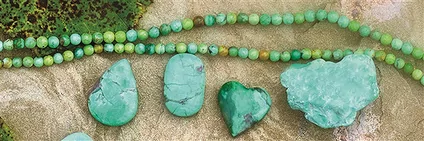 Variscite and Variscite in Matrix | wholesaler gems, healing stones & jewelry