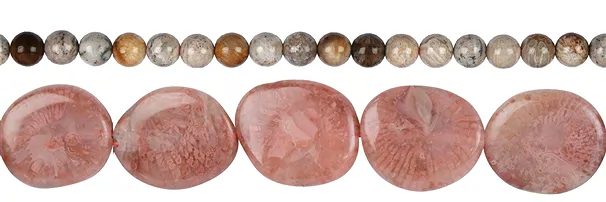 gebohrte Formen, Donuts, Stränge Koralle | GH Edelsteine, Heilsteine & Schmuck