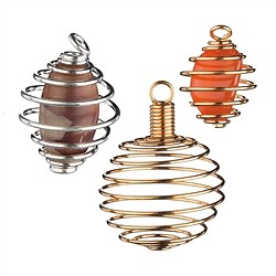 Spirali per ciondoli per pietre burattate | grossista gemme e pietre curative