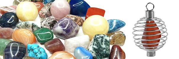 Pendant spirals for Tumbled Stones | wholesaler gems, healing stones & jewelry