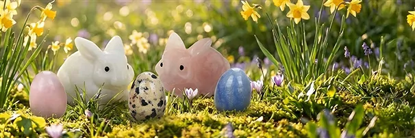 Gemstone eggs and gifts for Easter | wholesaler gems, healing stones & jewelry