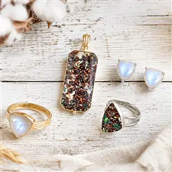 Schmuck mit Venus-Chalcedon & Labradorit | GH Edelsteine, Heilsteine & Schmuck