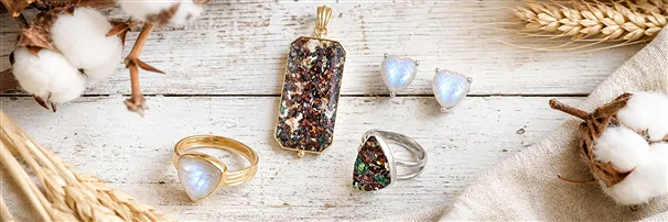 Schmuck mit Venus-Chalcedon & Labradorit | GH Edelsteine, Heilsteine & Schmuck
