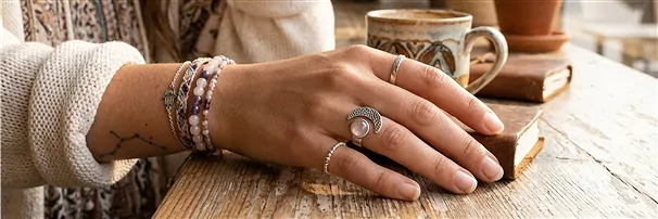Bijoux en argent avec pierres précieuses style boho | Marco Schreier