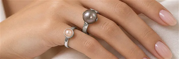 Anelli con perle e Madreperla | gemme, pietre curative e gioielli all'ingrosso