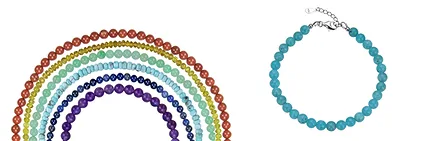 Gemstone bracelets Rainbow-Line | wholesaler gems, healing stones & jewelry - page 3