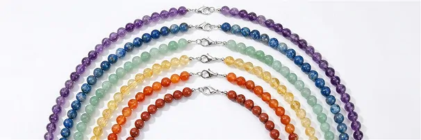 Gemstone necklaces Rainbow-Line | wholesaler gems, healing stones & jewelry